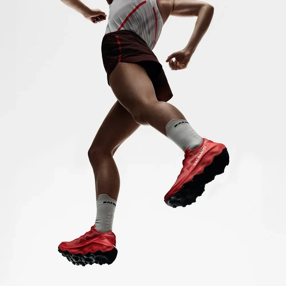 sand trail running shoes S/Lab Ultra Glide Trail Running Shoe - Fiery Red/Pompeian Red/Vanilla Ice - Regular (D)