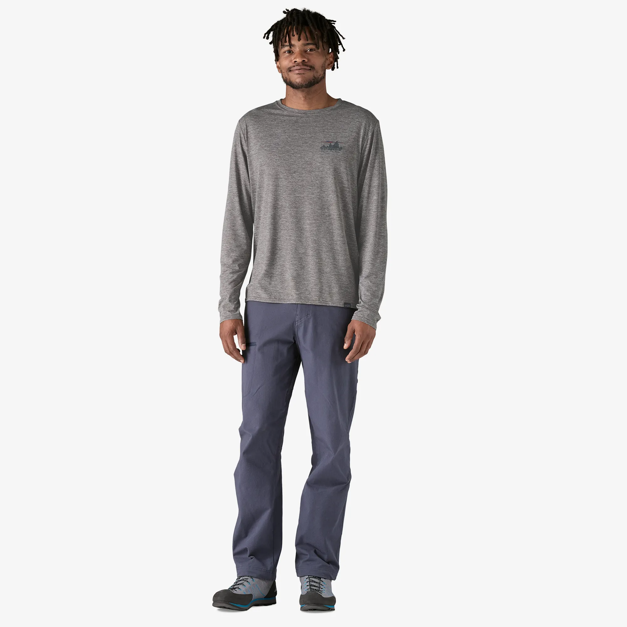 Wide Glow Men's Long-Sleeved Capilene? Cool Daily Graphic Shirt