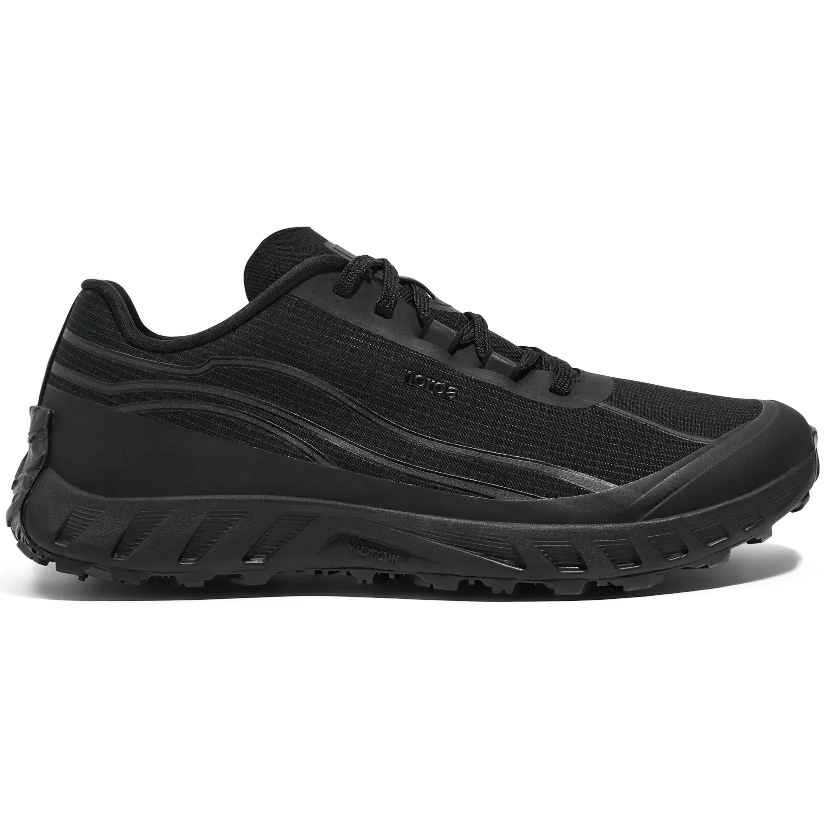 Men's 002 Trail Running Shoes Stealth Black Flex Groove Technology mountain running shoes