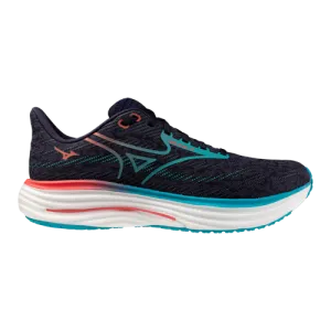 indoor exercise running in a famous bridge area shoes Men's Wave Rider 29 (9WCZ - Odyssey Grey/Capri Breeze)