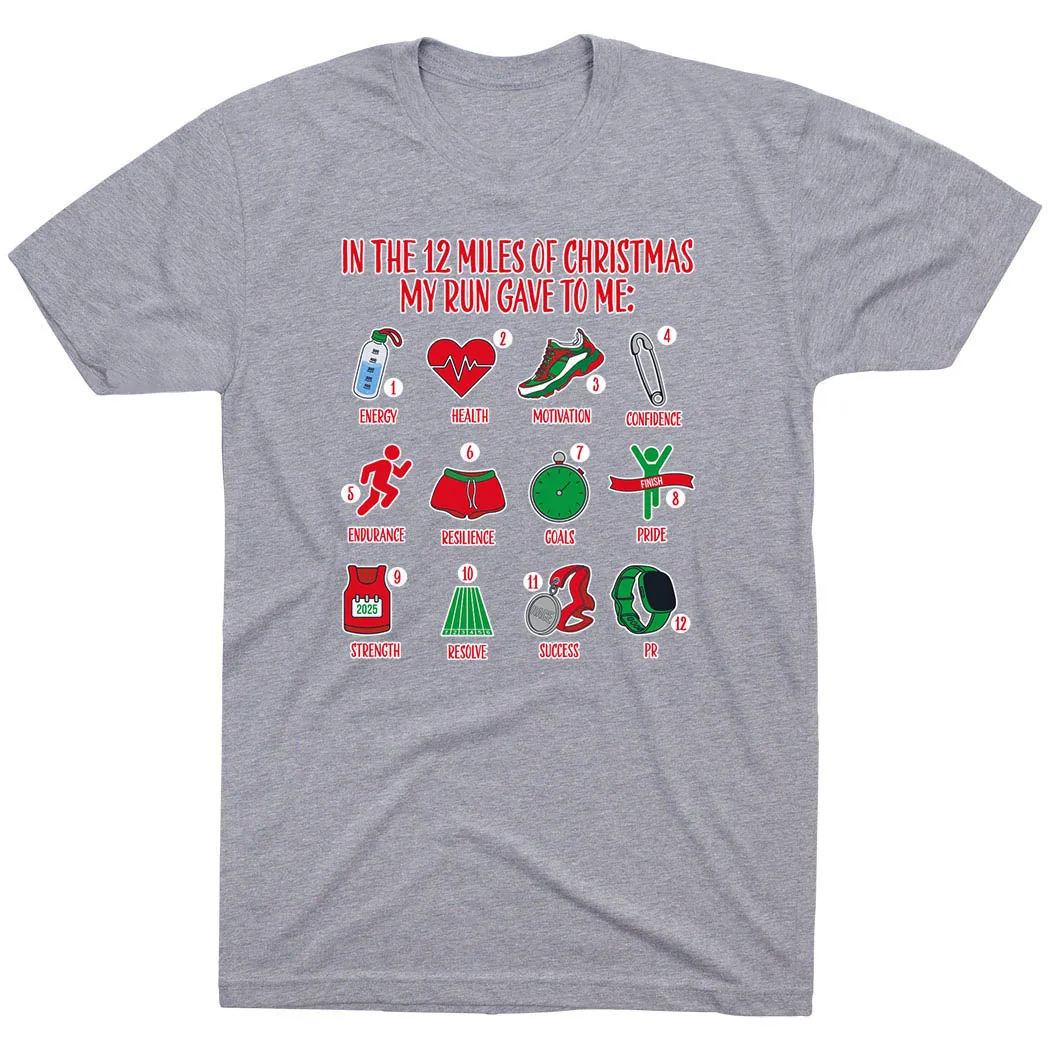 Sustainable Fibers Running Short Sleeve T-Shirt - The 12 Miles of Christmas