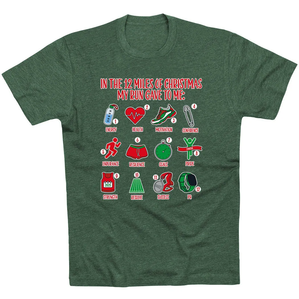Flexible Comfort Running Short Sleeve T-Shirt - The 12 Miles of Christmas