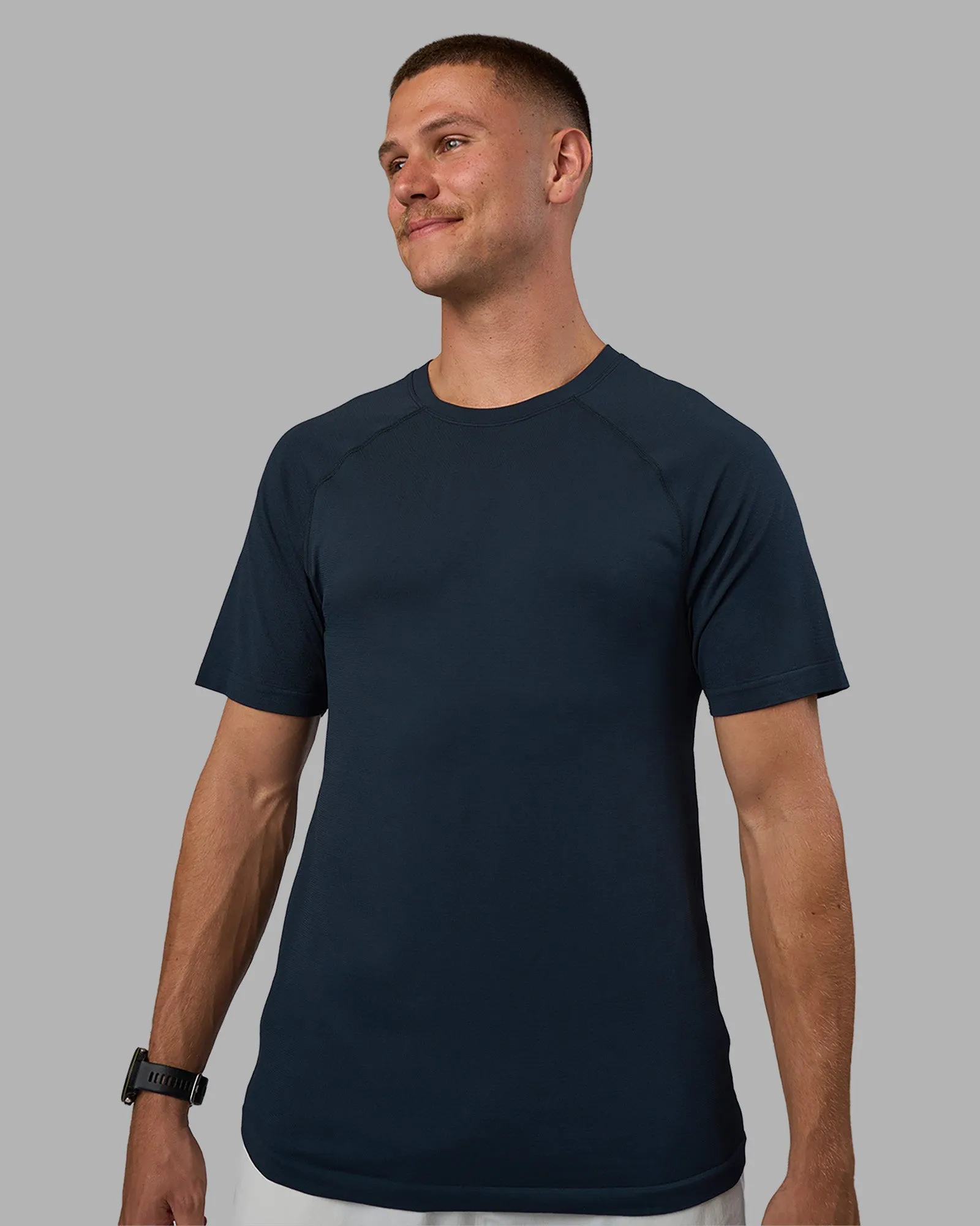 AeroFLX  Seamless Tee - Navy/Navy Chic Vibe All Day Flex