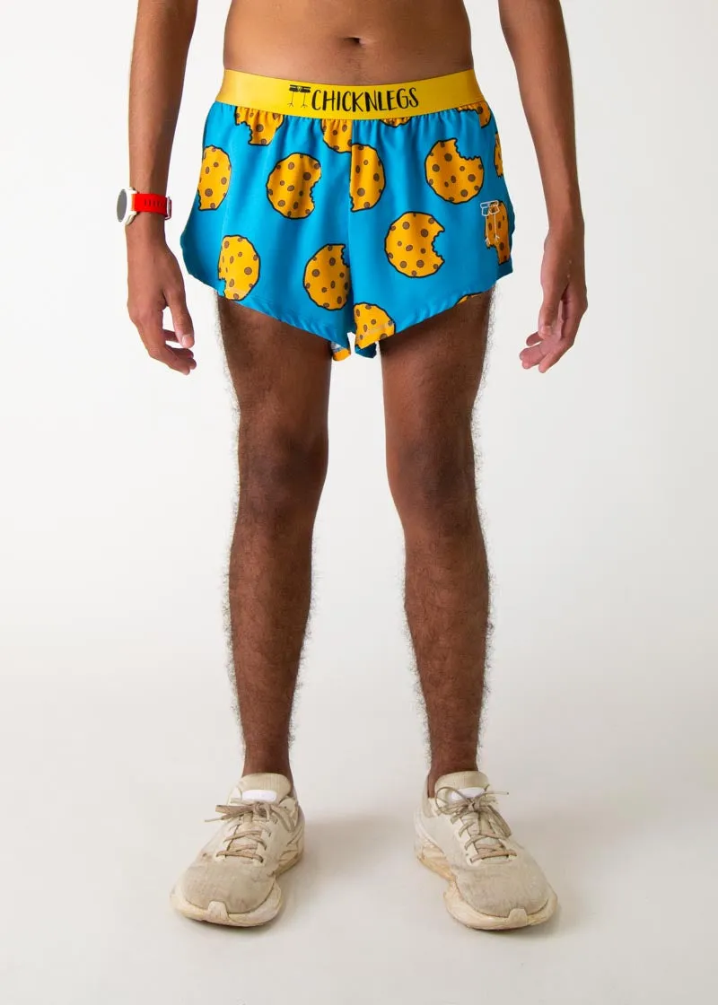 Men's Chocolate Chip Cookies 2" Split Shorts Airy Design