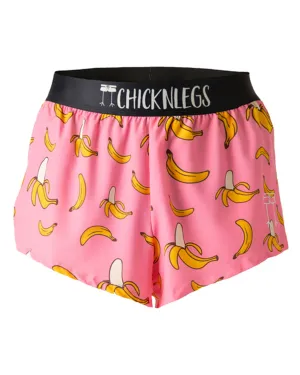Men's Pink Bananas 2" Split Shorts Move Flow