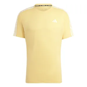 adidas Own The Run 3 Stripes Short Sleeve Men's Running Tee - Semi Spark Cool Comfort Non Iron Finish