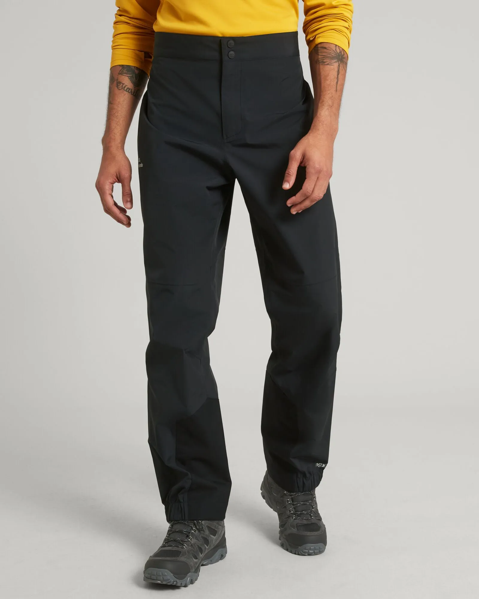Ripstop Fabric Blend Trailhead Men's Rain Pants v3 - Black