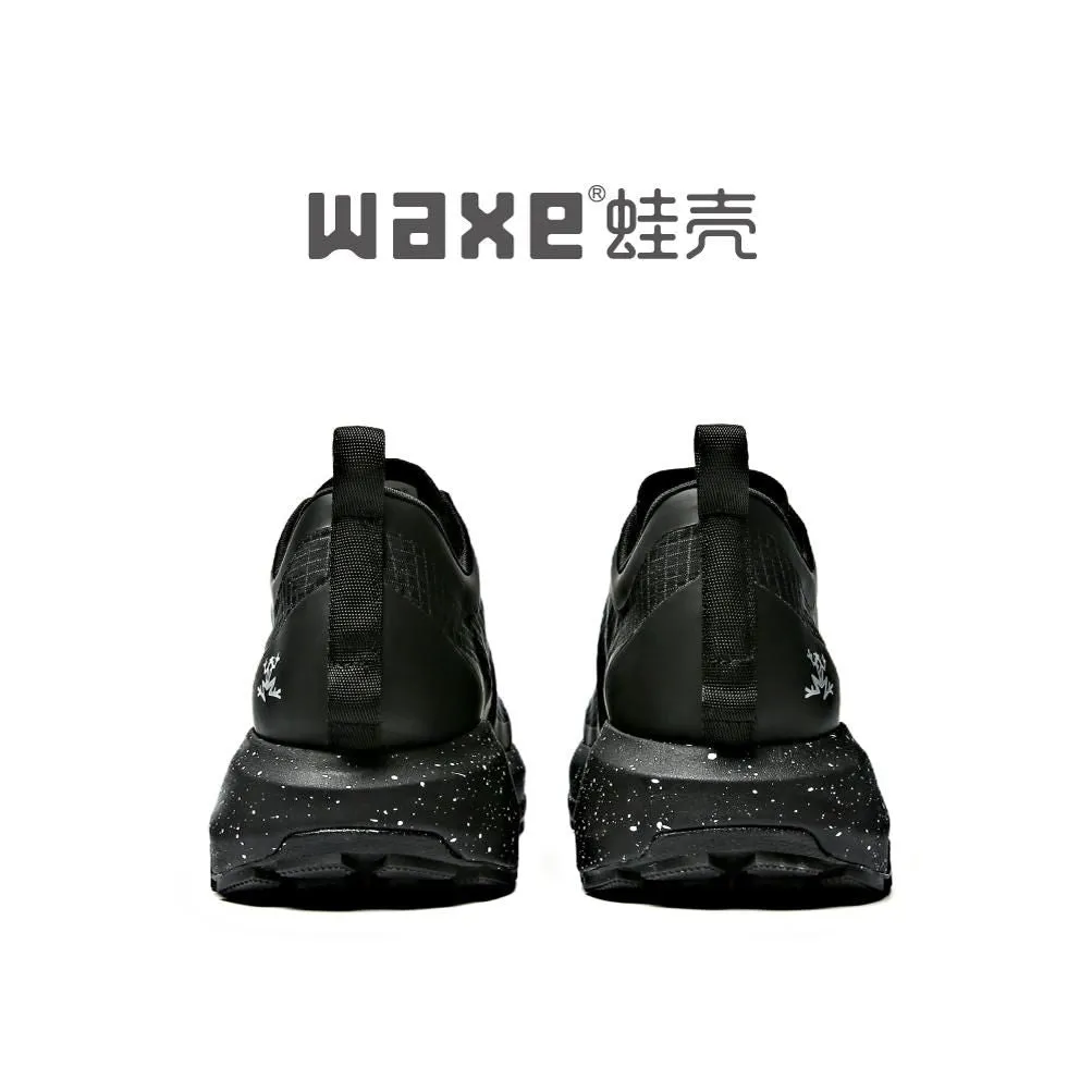 Waxe 095 Dyneema Carbon Plated Trail Running Shoes (Polar Night Black) Elastic Ankle Collar