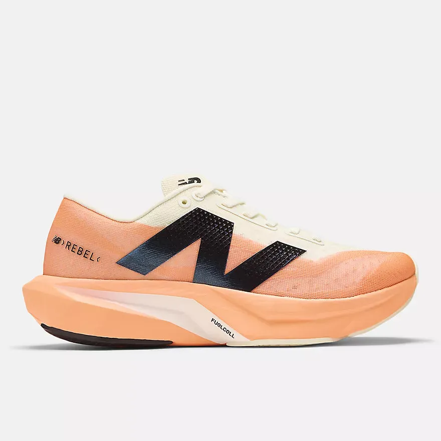 Everyday Use New Balance Men's FuelCell Rebel v4 (Hot Mango with Angora and Black)