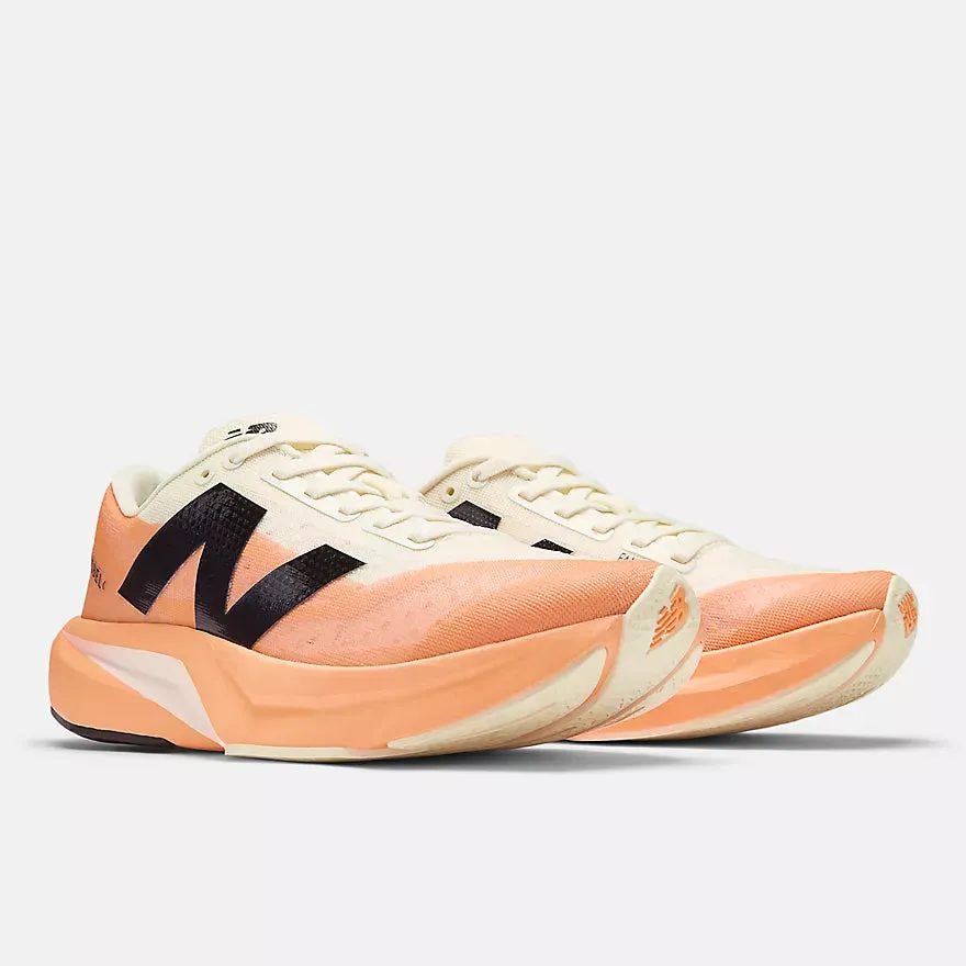 New Balance Men's FuelCell Rebel v4 (Hot Mango with Angora and Black) Track running gender - specific