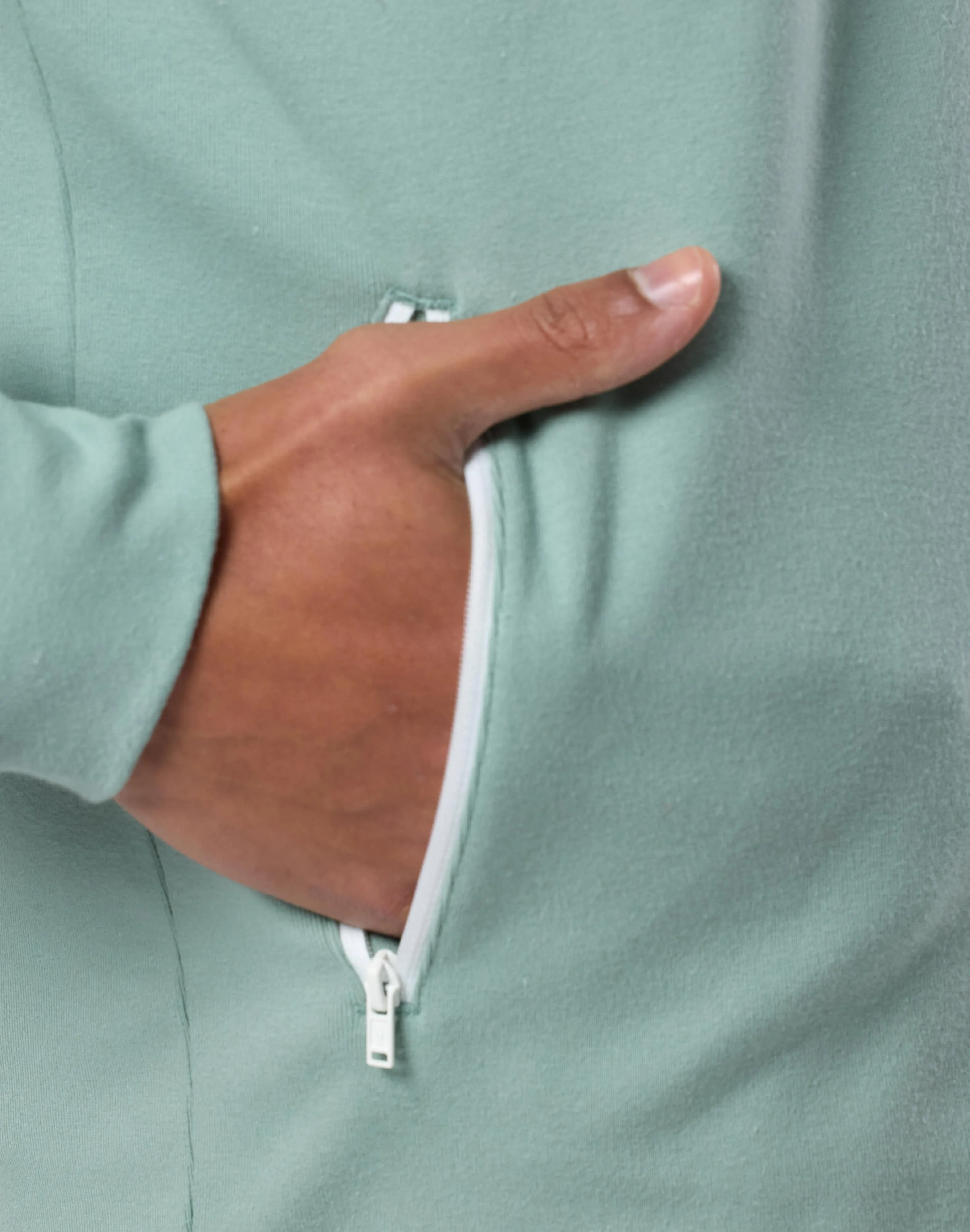 Shield Trail Fit Gym   Coffee Chill Full Zip (Mens) - Summer Green