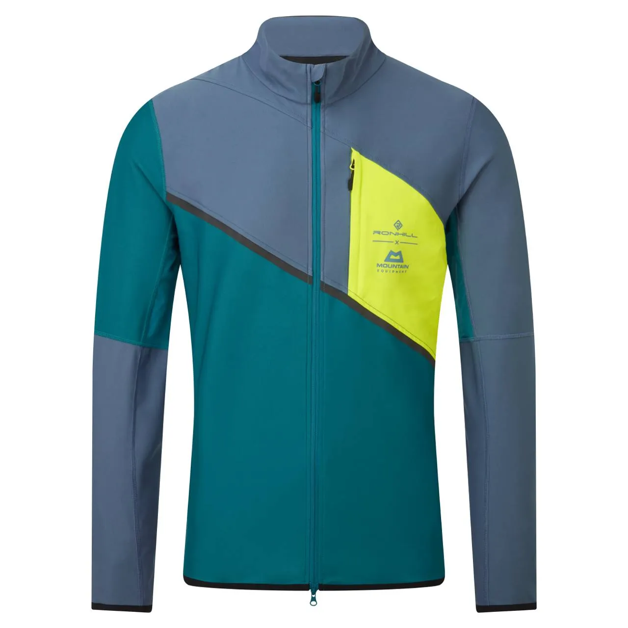 Durable Stitching Durable Build Ronhill Tech Gore-Tex Windstopper Jacket (Mens) - Deep Teal/Lake/Acid