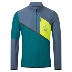 ZipperClosure Flex Stretch Material Ronhill Tech Gore-Tex Windstopper Jacket (Mens) - Deep Teal/Lake/Acid