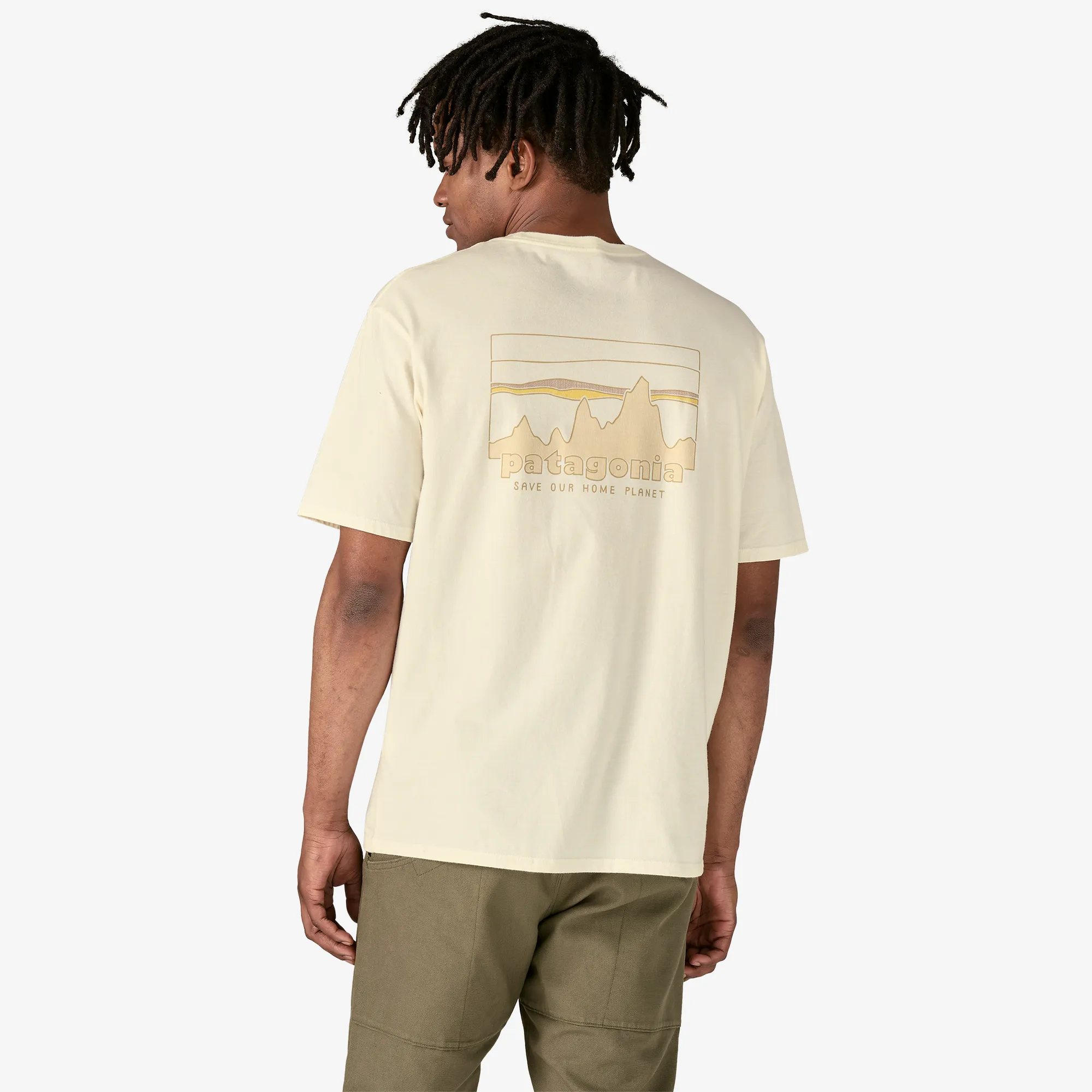 Model Glow Frost Glow Men's '73 Skyline Organic T-Shirt