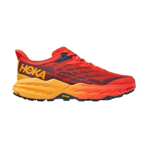 Hoka Men's Speedgoat 5 (Fiesta/Radiant Yellow) lightweight trail sneakers Anti Fatigue Footbed