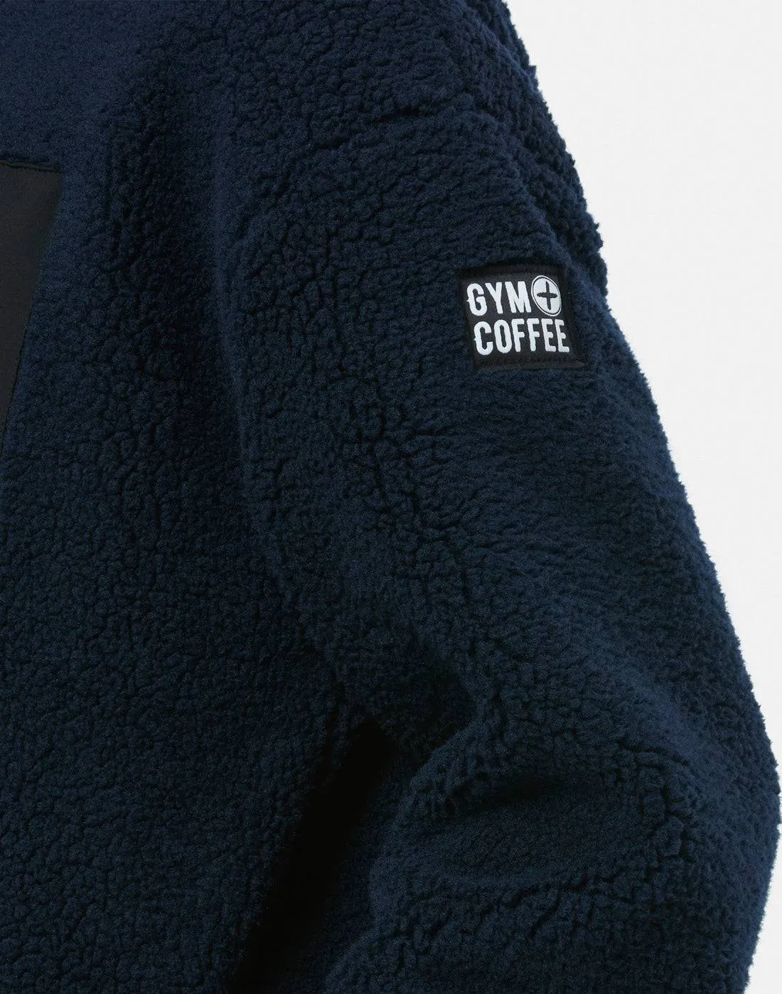 Soft Interior Go Anywhere Gym Coffee Industry Fleece Jacket (Unisex) - Navy