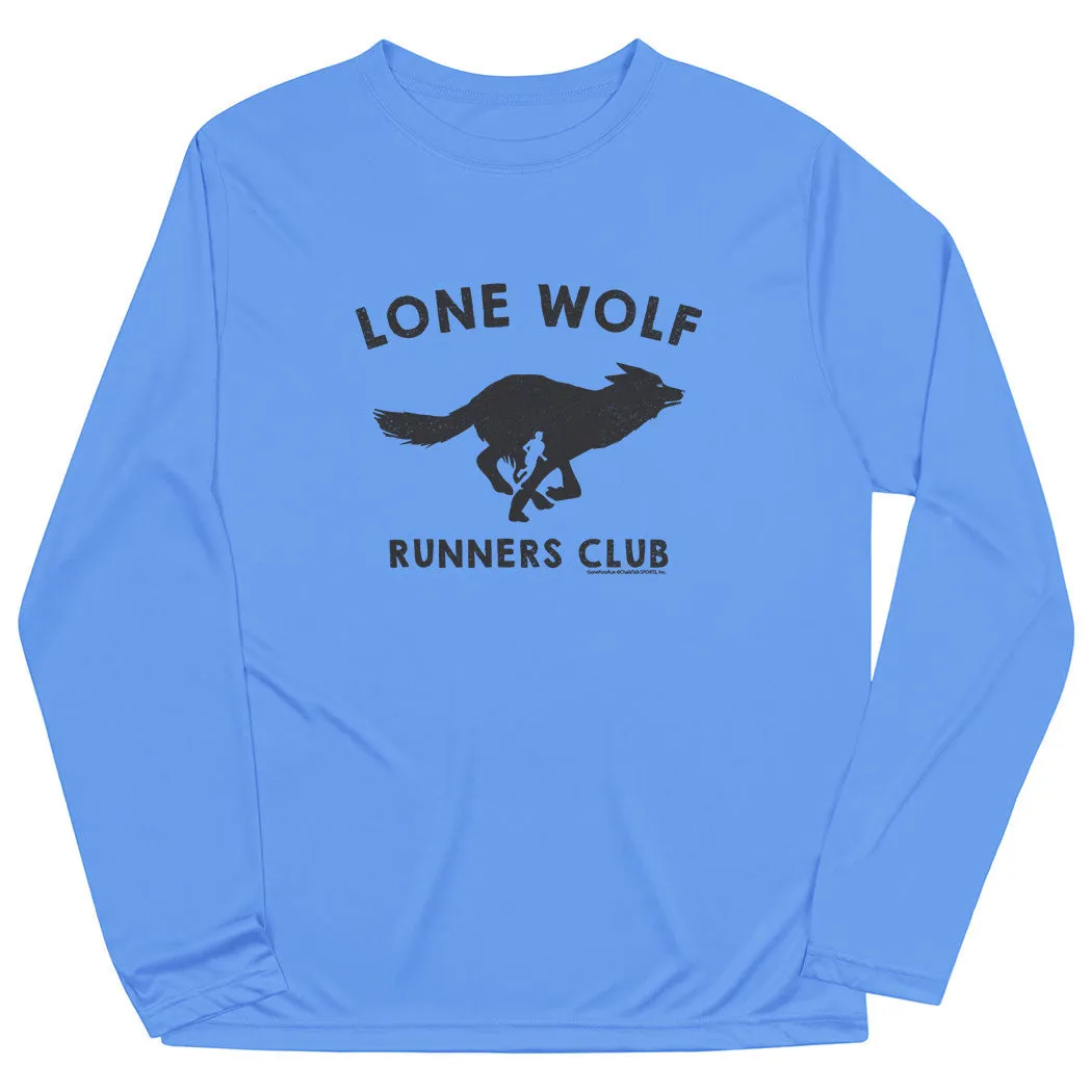 On-the-Go Fashion Simple and Cozy Men's Running Long Sleeve Performance Tee - Lone Wolf Runners Club