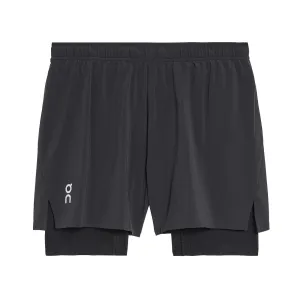 On Men's Pace Shorts Black Relax Mode technology industry