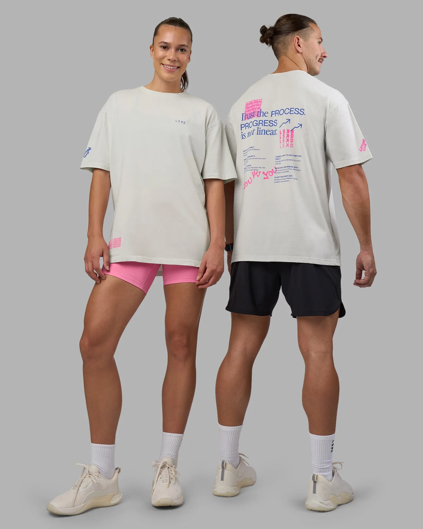 Cali FLXCotton Oversized Tee - Digital Mist Washed Standard Body Fit Comfy Style