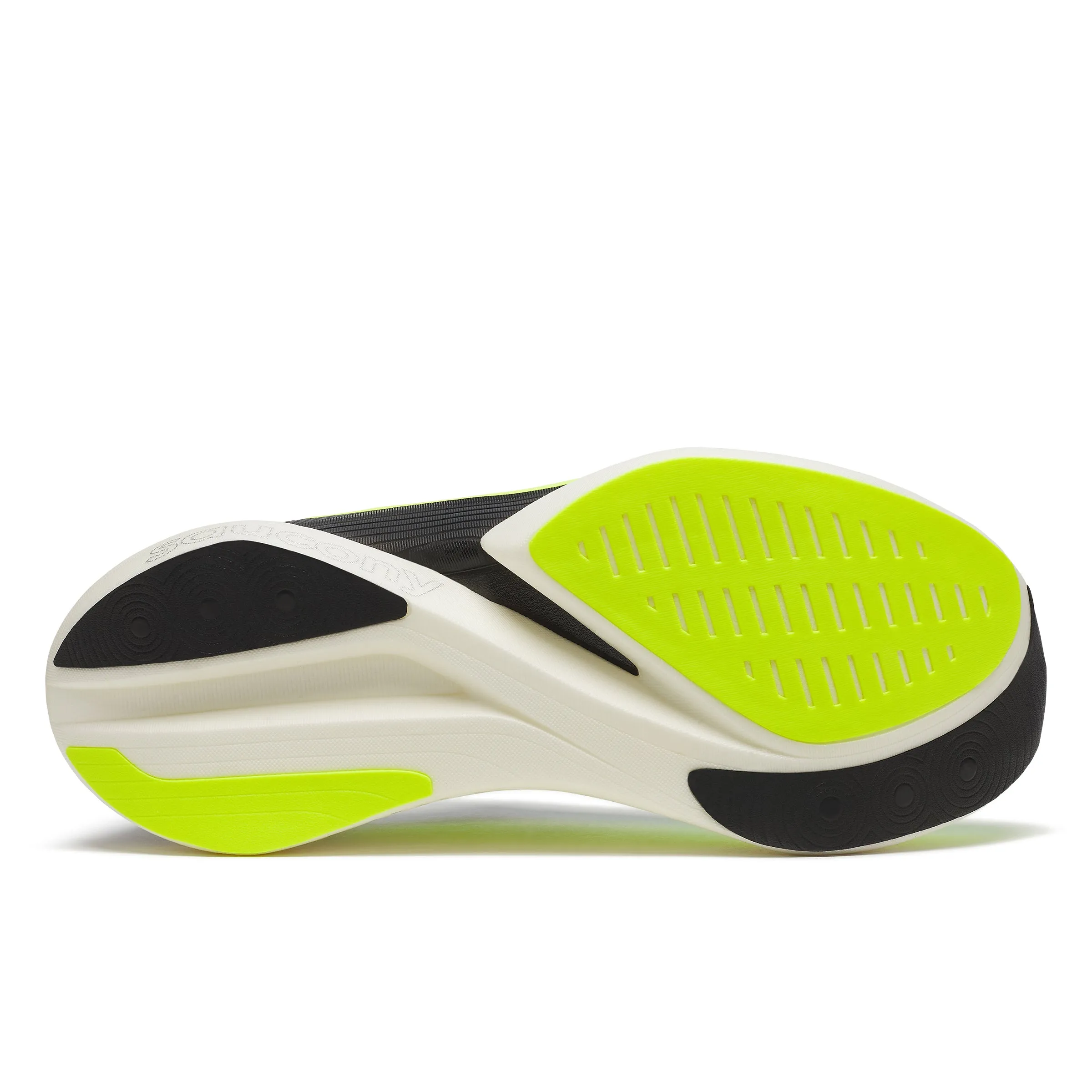 Ventilated Heel Panel Endorphin Elite 2 Running Shoes Citron / Black