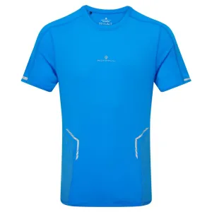 Perfect for Outdoors Ronhill Reflect S/S T-Shirt (Mens) - Electric Blue/Marl/Reflect