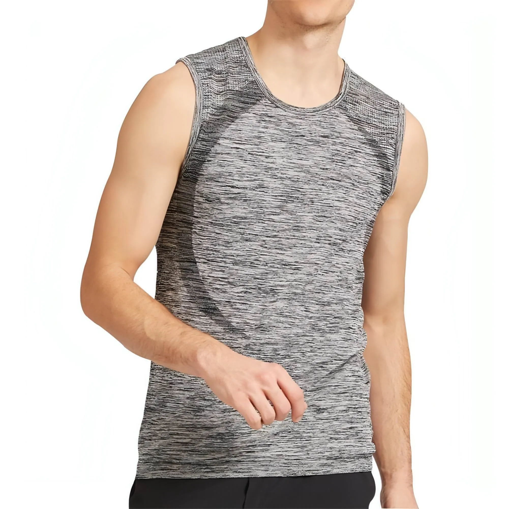 Ohmme Chandra Mens Yoga Vest - Grey traditional warfare