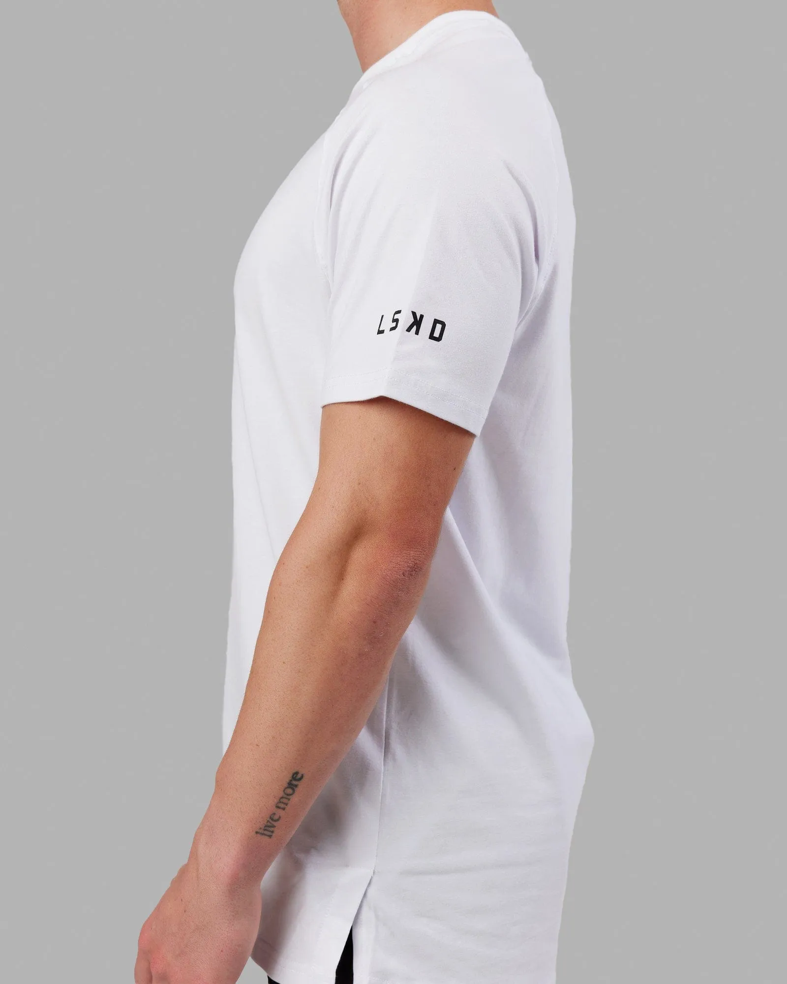 Light and Breathable Fitstop Fast FLXCotton Tee - White-Black