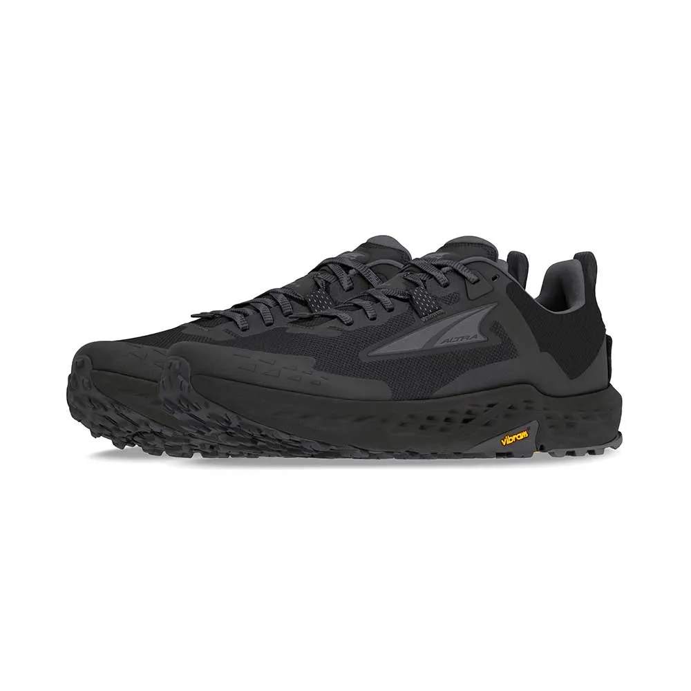 Puncture Resistant Sole Protective Toeguard Men's Timp 5 Trail Running Shoe - Black/Black - Regular (D)