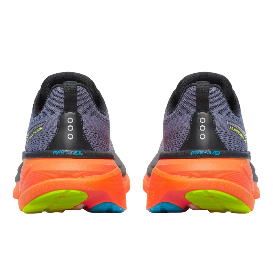 Hyper Durable Outsole Compound Saucony Men's Hurricane 25 Running Shoes in Shadow/Vizi - Online Exclusive