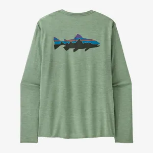 Farm Glow SustainableBlend Men's Long-Sleeved Capilene? Cool Daily Graphic Shirt - Waters