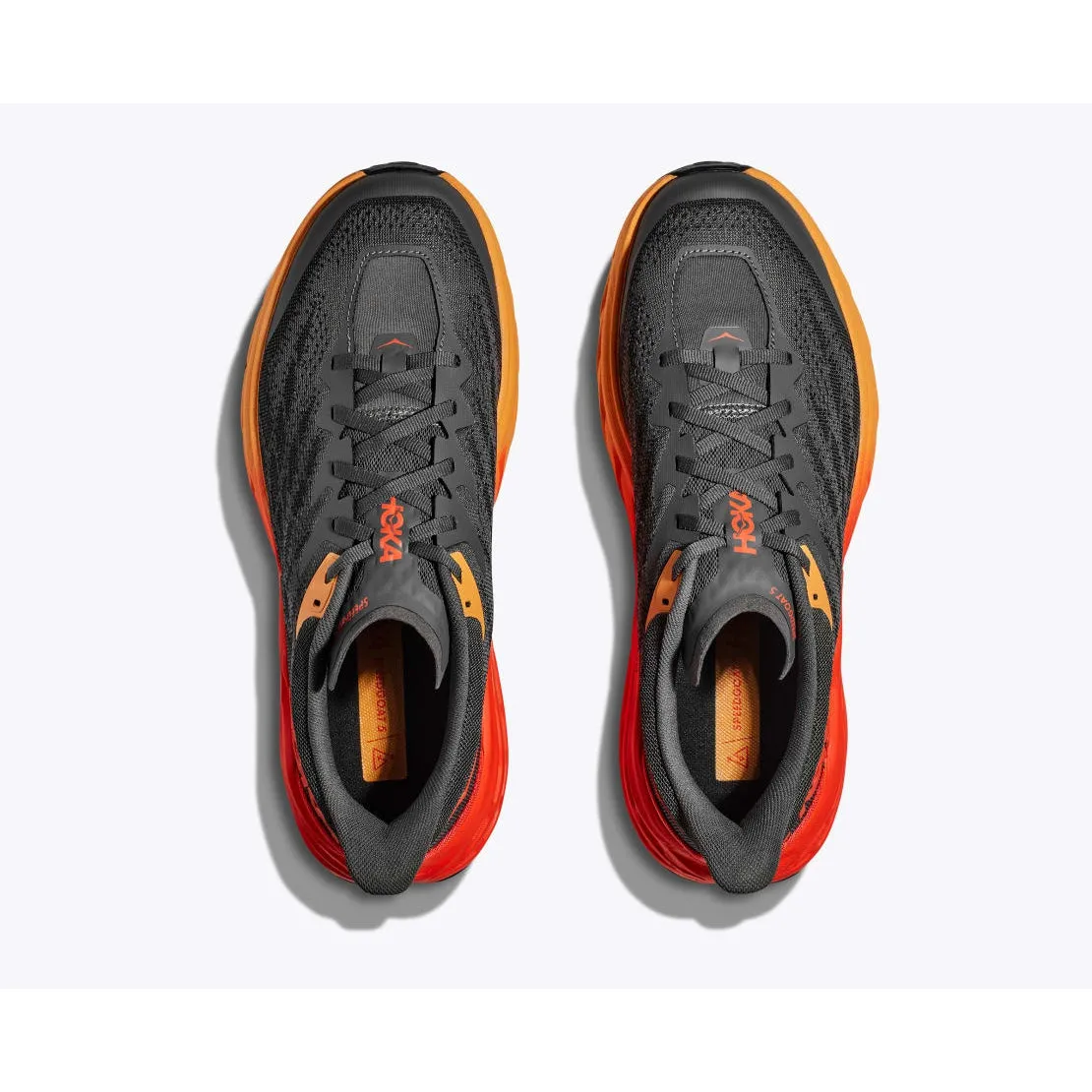 Reinforced Toe Guard Carbon Fiber Stabilizer Hoka Men's Speedgoat 5 Wide (Castlerock/Flame)