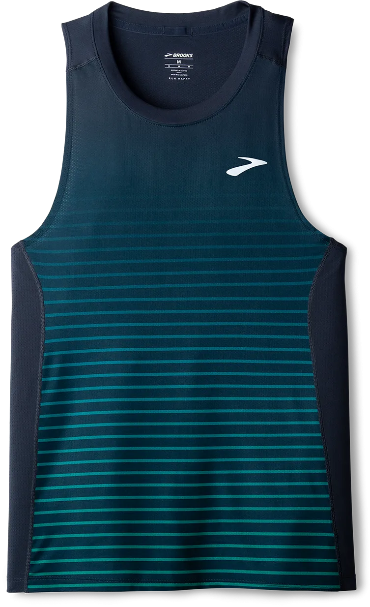 Men's Atmosphere Singlet 3.0 (460 - Setting Stripe) Warm Fit Athleisure Cool