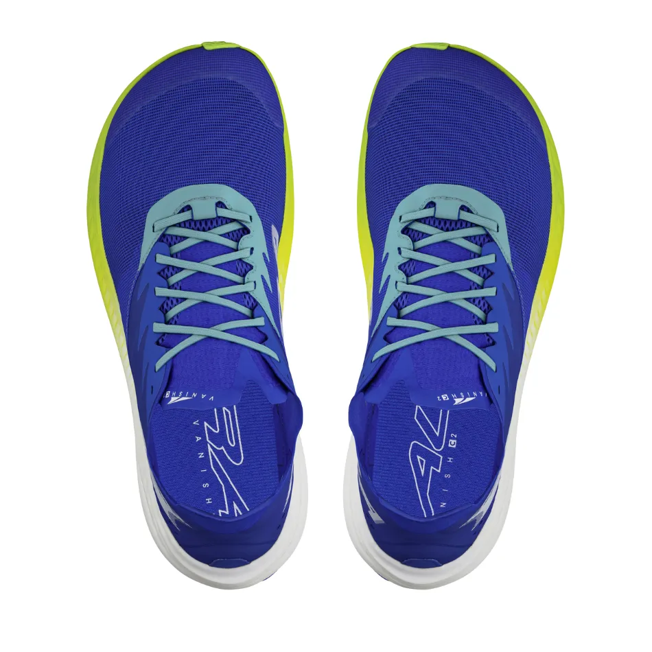bodybuilding shoes Colossal durability Altra Men's Vanish Carbon 2 Running Shoes in Blue/Lime AW25