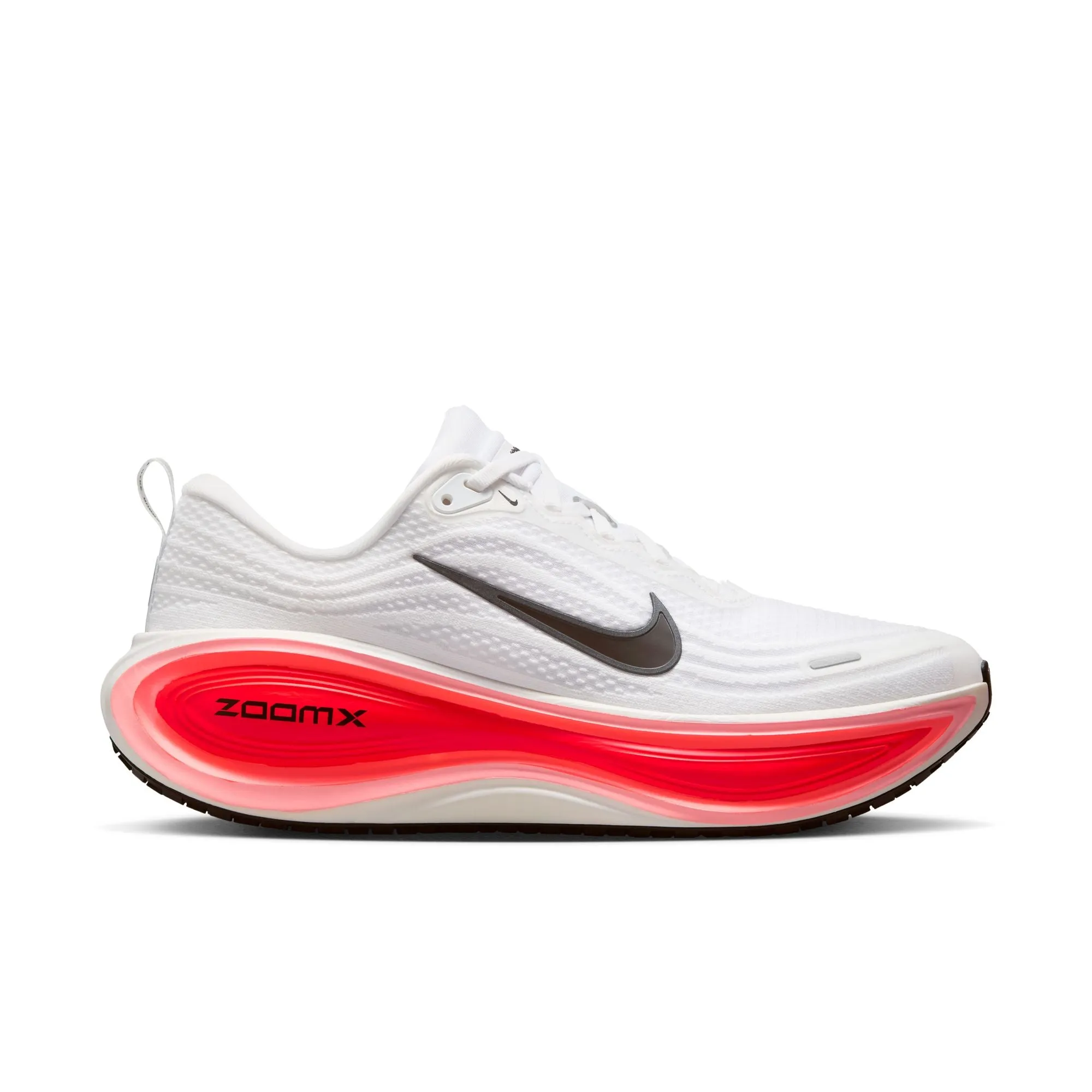 Men's Vomero Plus (100 - White/Black-Bright Crimson) running for a way to stay centered
