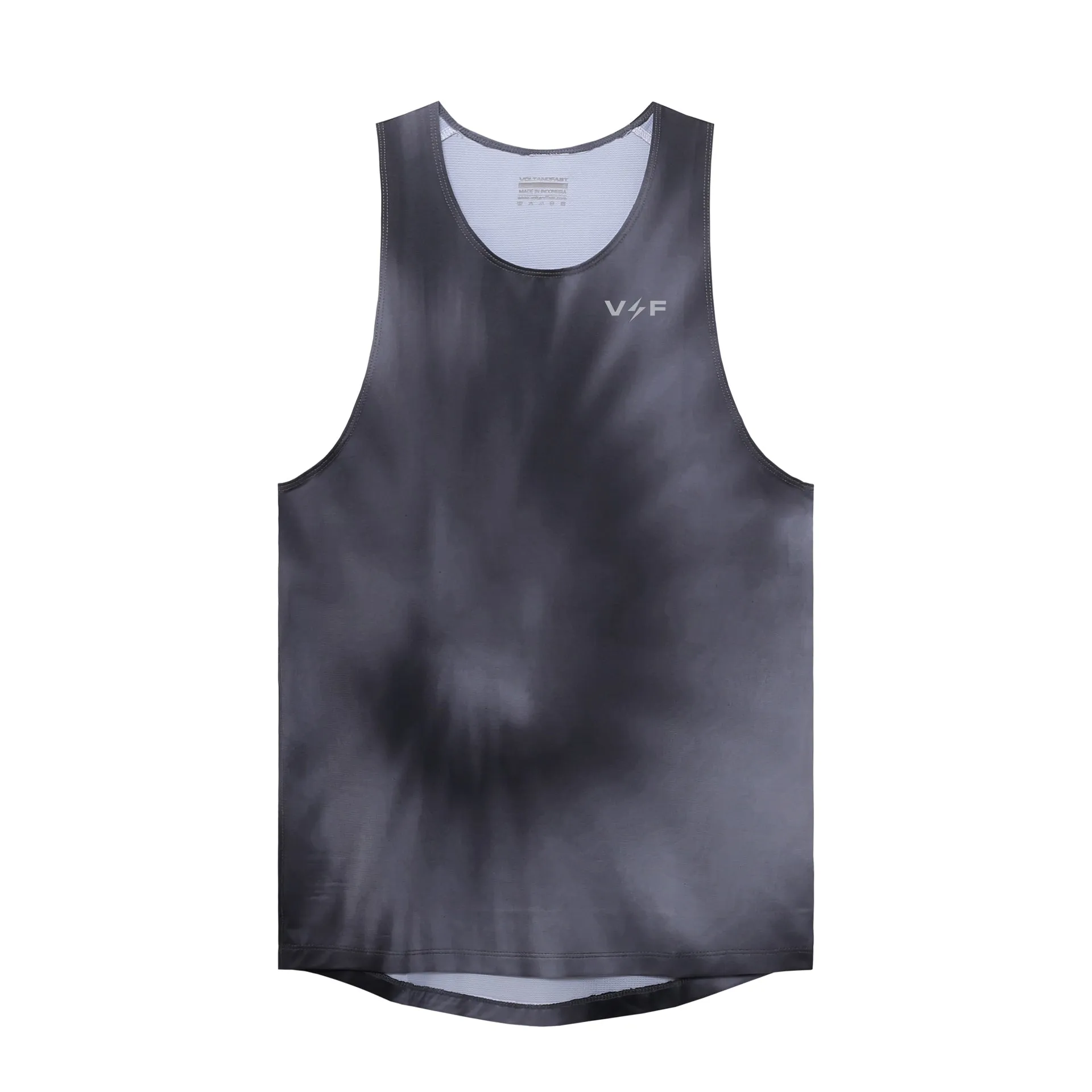 Volt and Fast Lightning Running Tank Tie Dye Series V1-SL-Black MoistureControl Lining All-Occasion