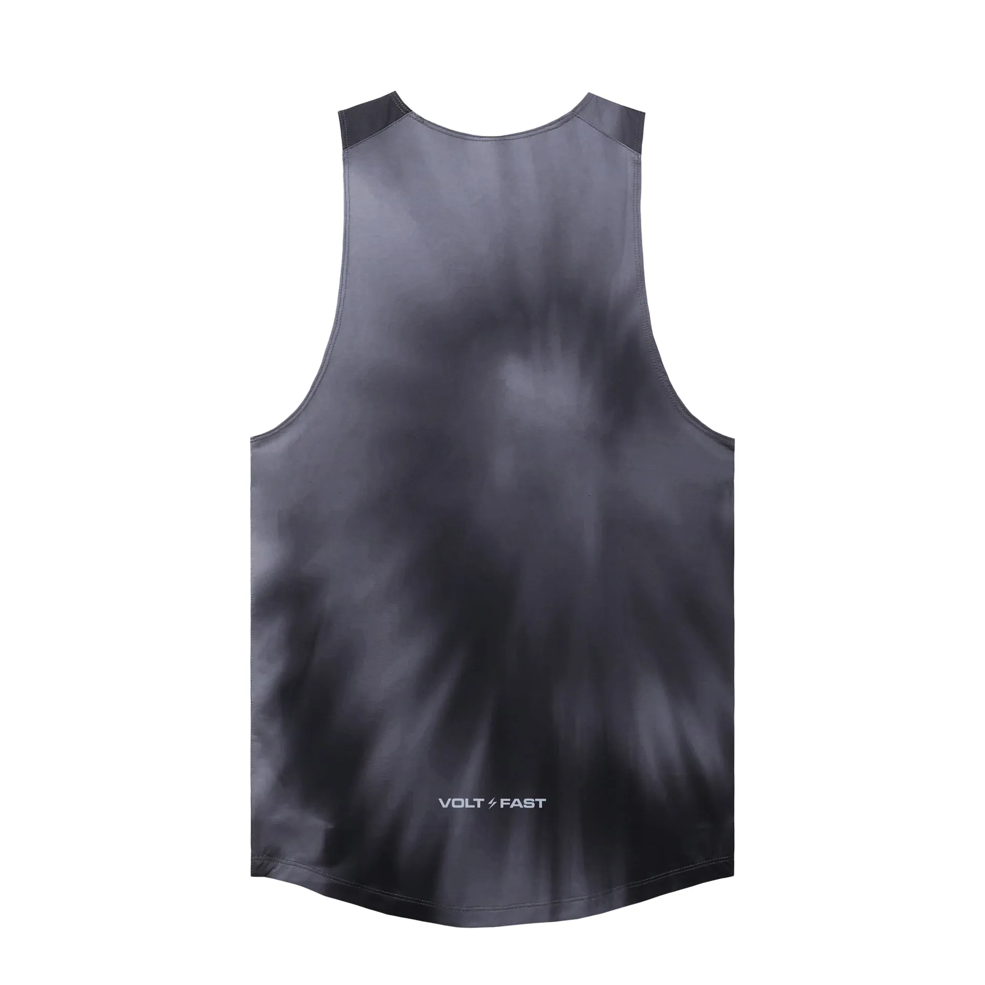 Volt and Fast Lightning Running Tank Tie Dye Series V1-SL-Black Soft Jacket
