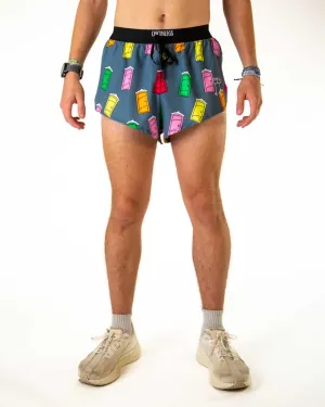 Weekend Outfit clubbing attire Men's Porta Potty 2" DS Split Shorts