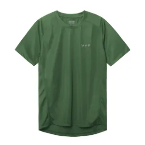 UltraSoftFinish SoftTouchFinish Volt and Fast Men's FLASH Running Jersey V2 Small Logo-Green