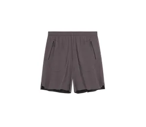 Men's Long Summer Shorts | Grey/Black Non Cling Material color - fast