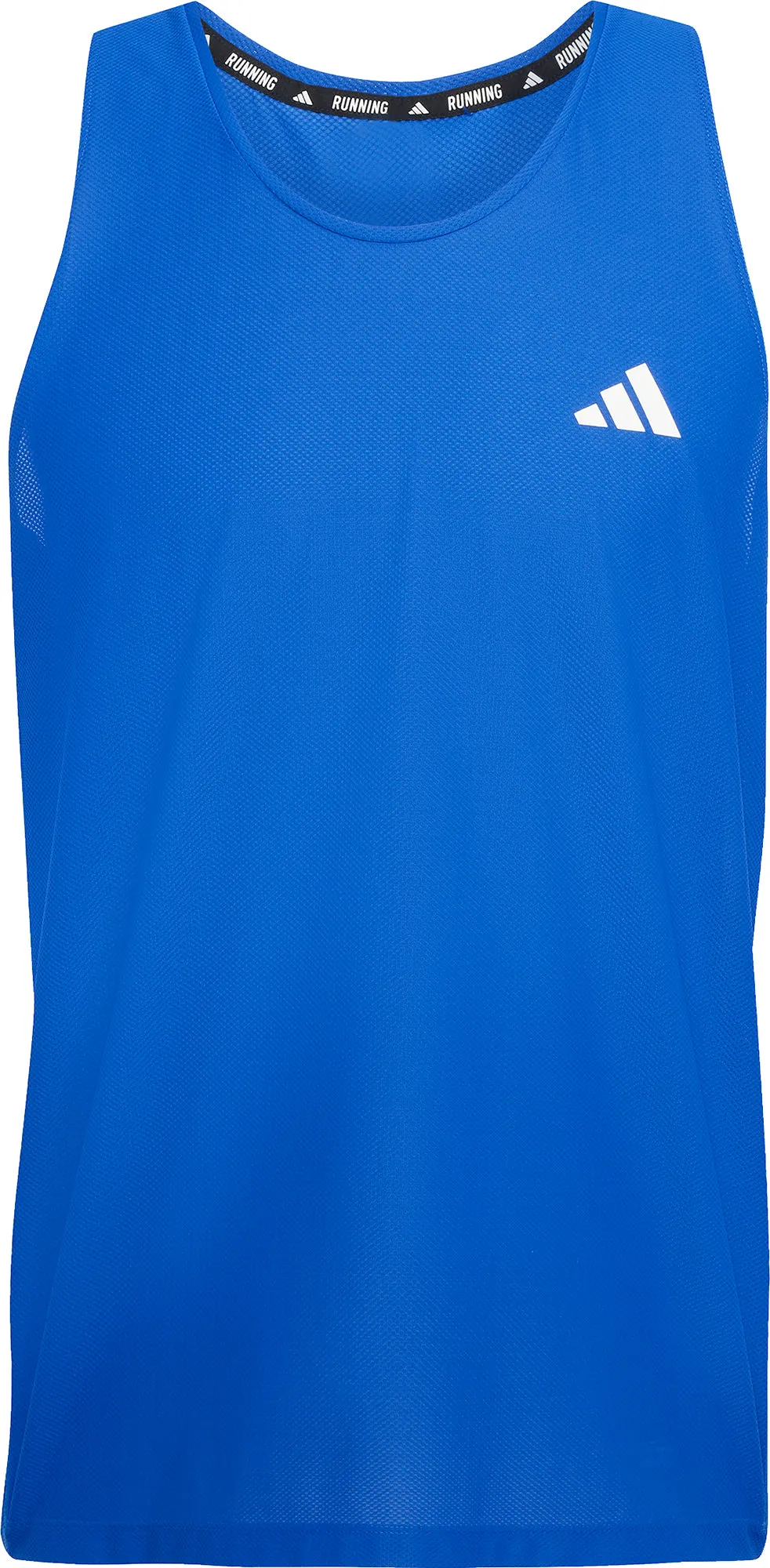 High Stretch Material adidas Own The Run Mens Running Vest - Blue