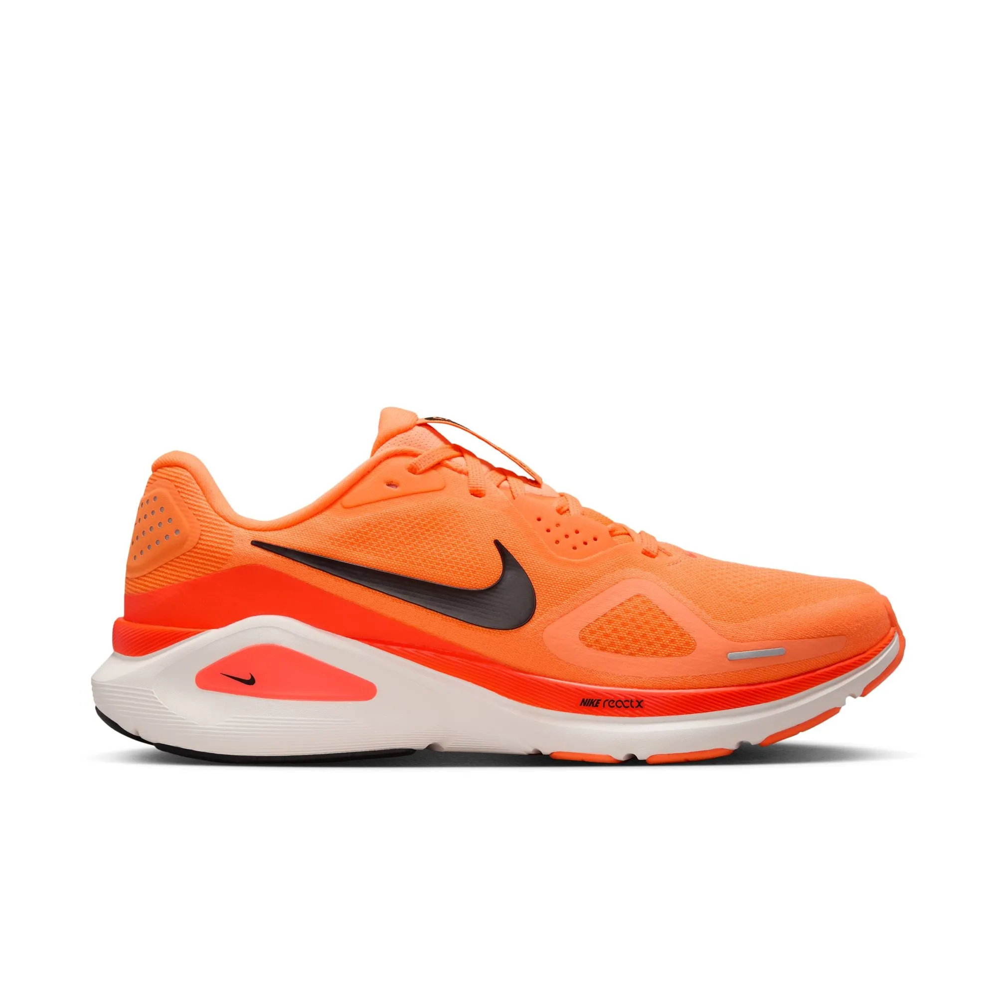 Men??s Structure 26 (800 - Total Orange/Black-Total Crimson-Chalk) Flyknit Upper rough - surface shoes