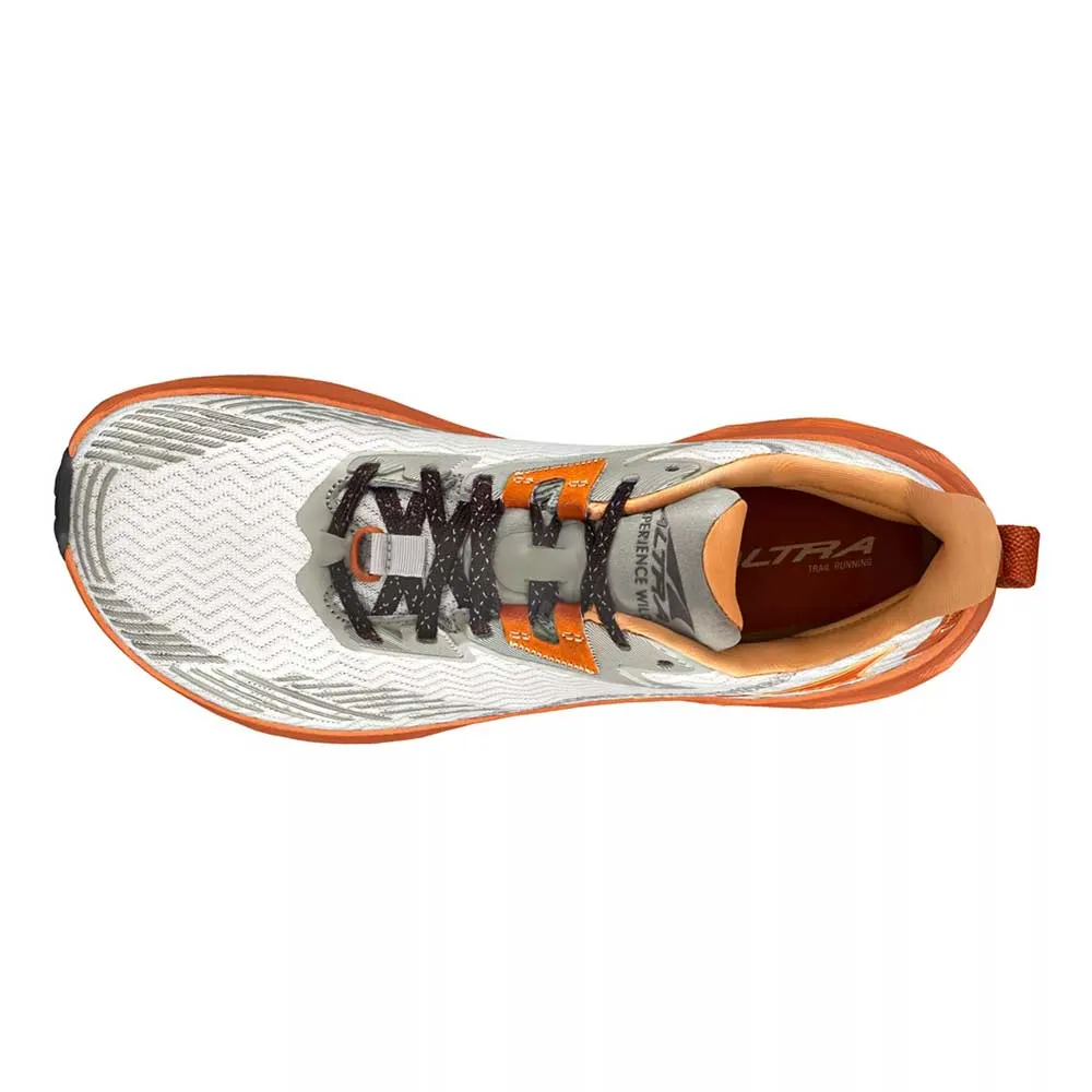 Men's Experience Wild Trail Running Shoe - Gray/Orange - Regular (D) Foam Pillar Suspension
