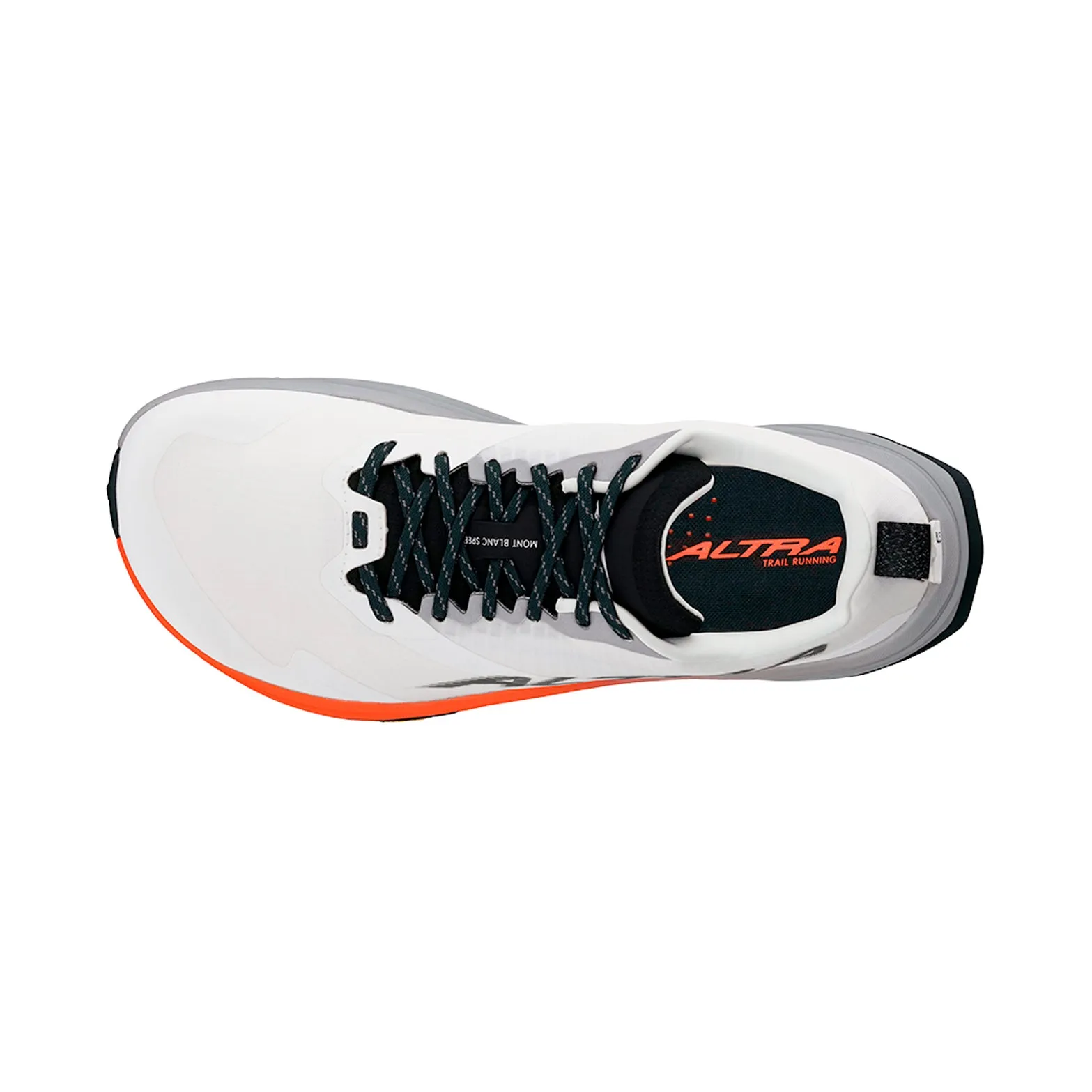 speed training sneakers lightweight trail sneakers Men's Mont Blanc Speed Trail Running Shoes White / Coral