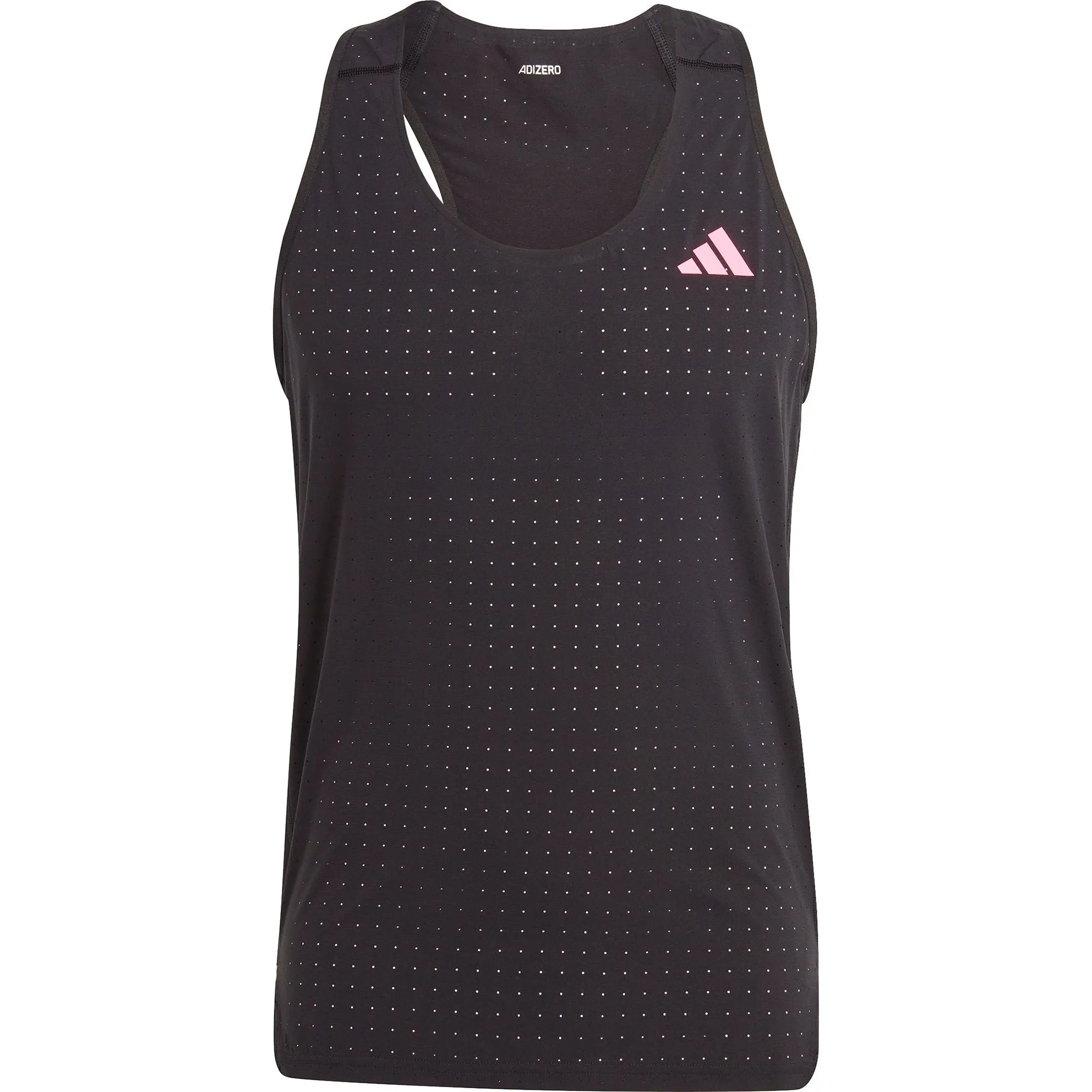 Seam Free Design adidas Adizero Mens Running Vest - Black