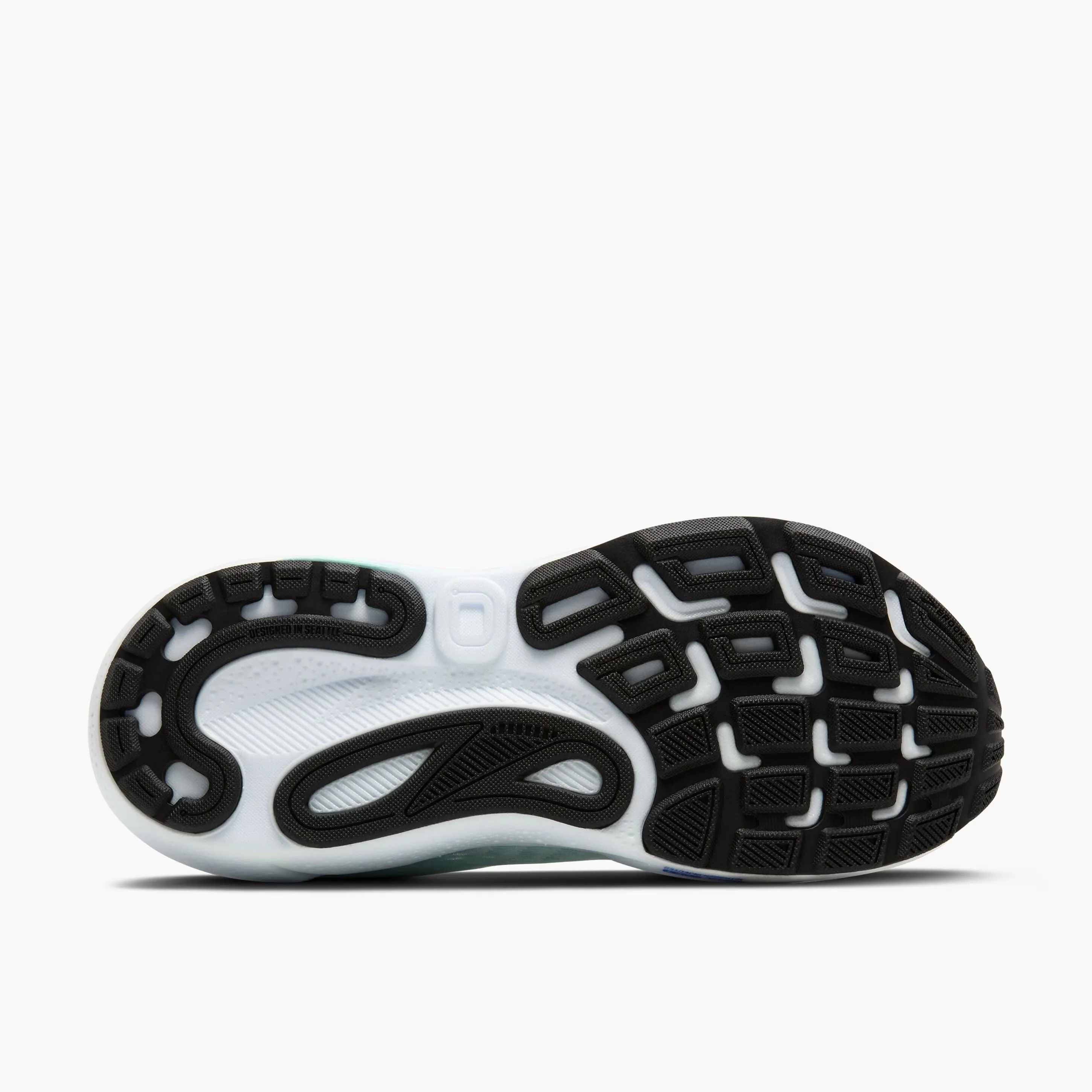 Brooks Women's Adrenaline GTS 24 Running Shoes White / Limpet Shell / Amparo Compression Web Exoskeleton