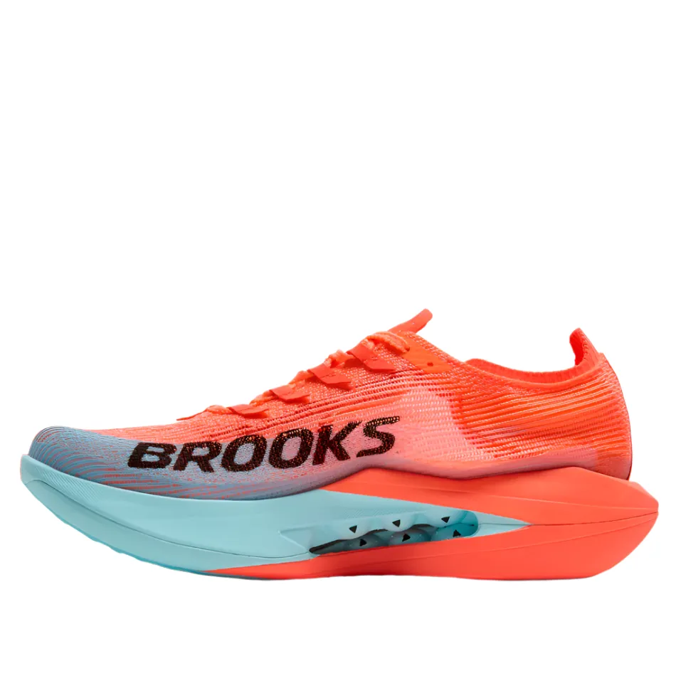 running in new tracks shoes brushed - finish - design shoes Brooks Unisex Hyperion Elite 5 Running Shoes in Pink Clay/Atomizer Blue AW25