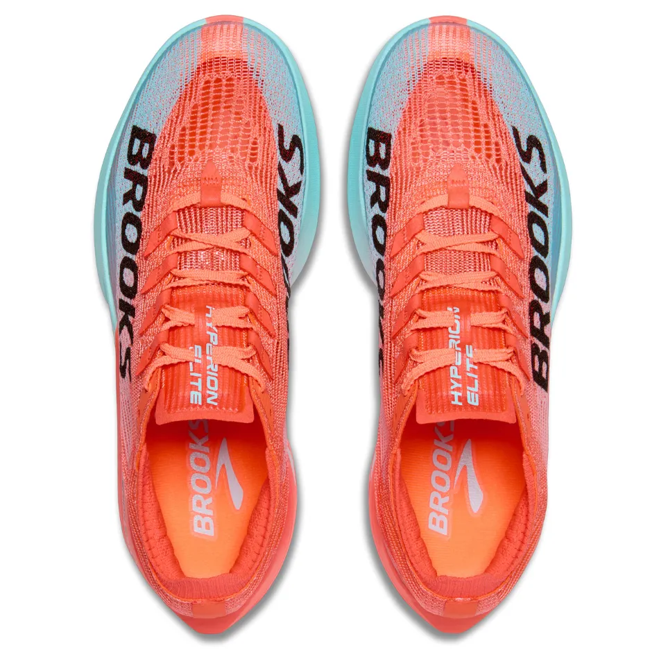 Brooks Unisex Hyperion Elite 5 Running Shoes in Pink Clay/Atomizer Blue AW25 gel inserts calf - high running shoes
