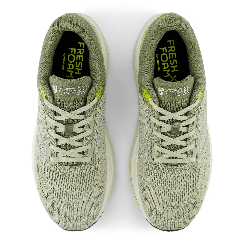 Ultra Breathable Weave EVA foam New Balance Men's 860 v14 in Olivine AW24