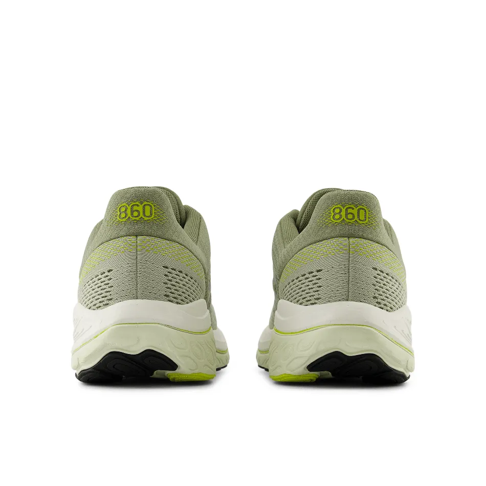 New Balance Men's 860 v14 in Olivine AW24 quarter - length running wear cork - sole shoes