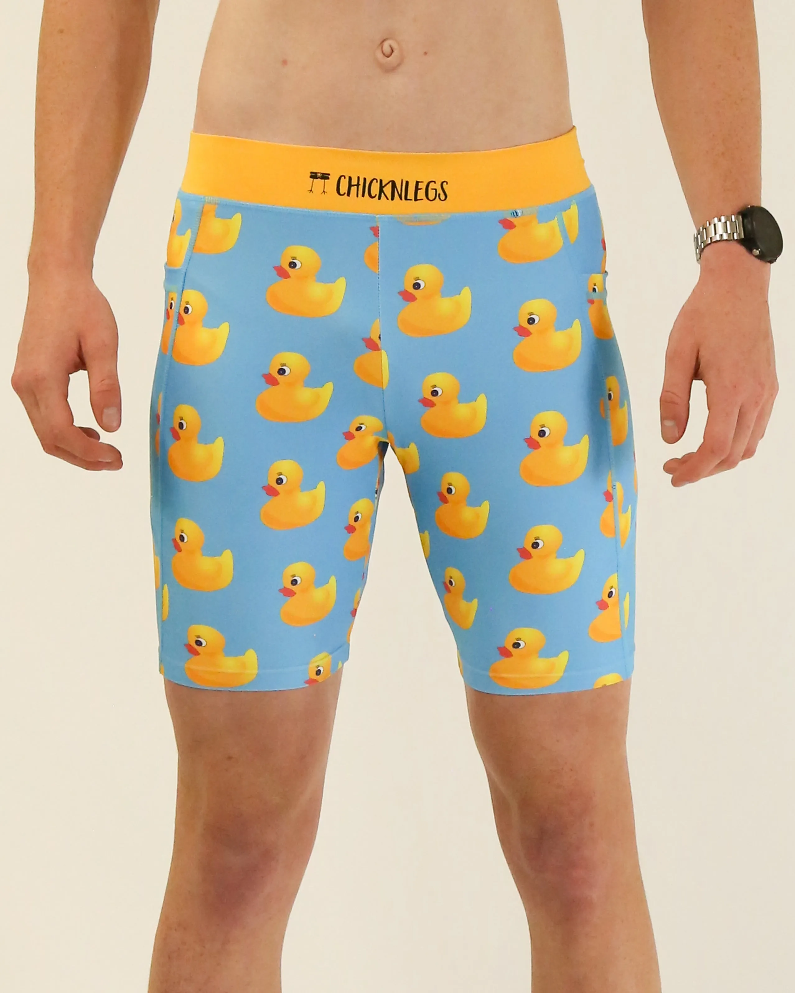 Men's Rubber Ducky 8" Half Tights Clean Lines